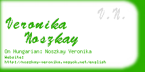 veronika noszkay business card